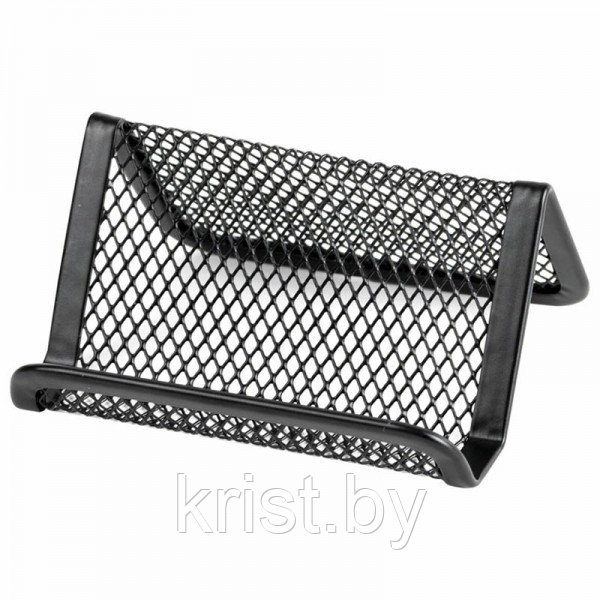Подставка для визиток Attache, металлическая, чёрная