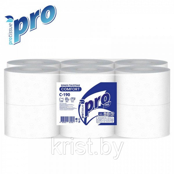 Бумага туалетная однослойная "Protissue" Comfort, 1рул, 200м