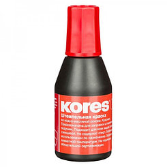 Штемпельная краска Kores, 28мл, красная