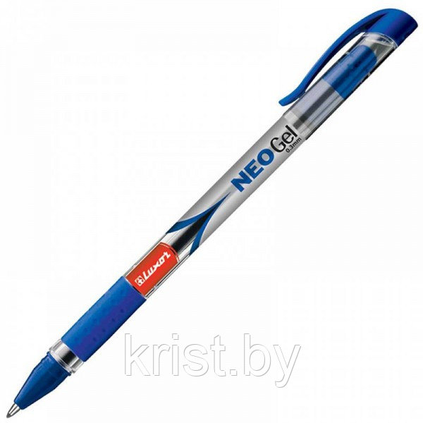 Ручка гелевая Luxor Neo Gel, линия 0,3мм, синяя