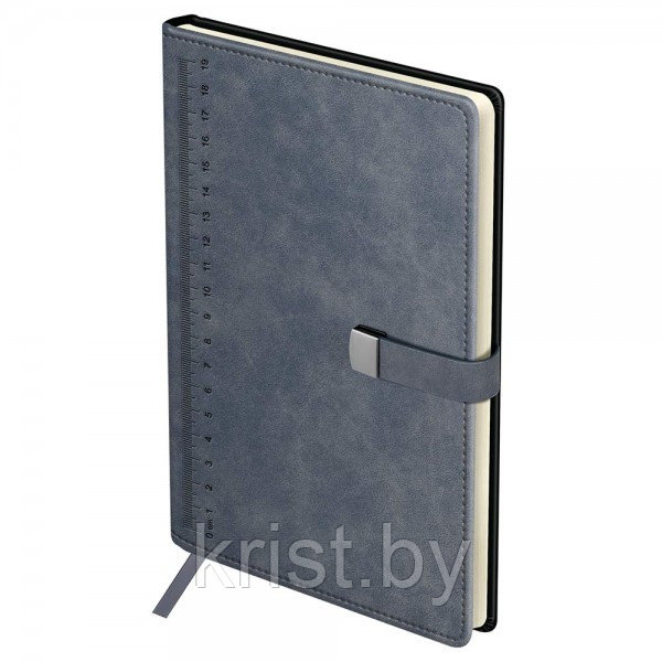 Ежедневник недатированный на магните BG "Scale. Dark grey", А5, 136л