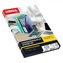 Этикетки самоклеящиеся ProMEGA, 100л, 16шт, 103.7*35мм, белые
