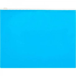 Папка-конверт на молнии Attache Color, А5, 160мкм, голубая