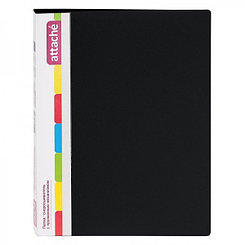 Папка с пружинным скоросшивателем Attache, А4, 17мм, 700мкм, чёрная