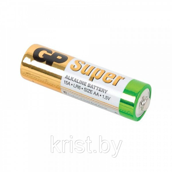 Батарейка GP Super LR6 AA, 1,5V, 4шт/уп, цена за 4шт