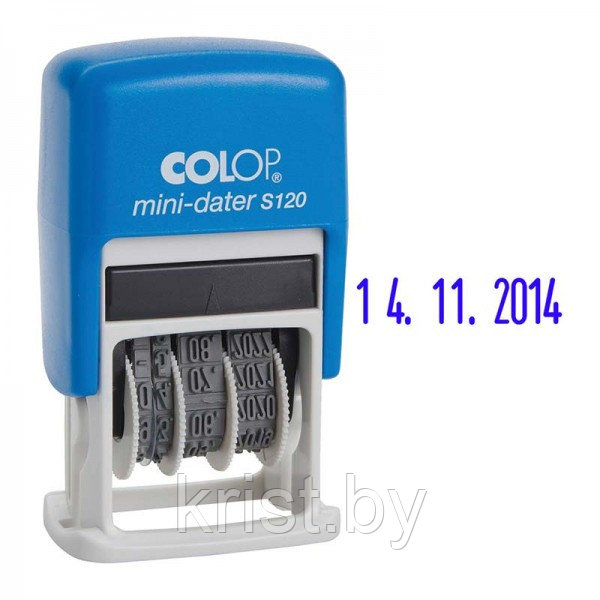 Датер автоматический мини Colop S120Bank, 1ст, 3,8мм (месяц цифрой)