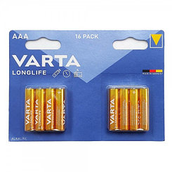 Батарейка VARTA LONGLIFE LR03 AAA B16, 1,5V, 16шт/уп