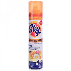 Полироль для мебели Sky Max, с воском, аэрозоль, 300мл