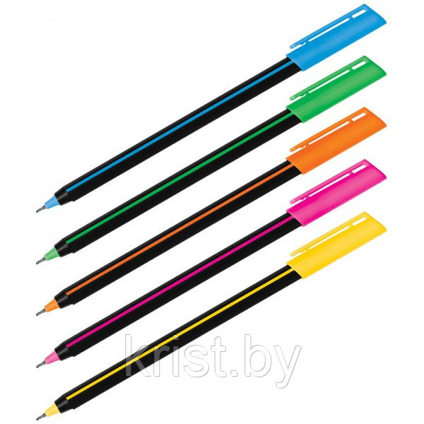 Ручка шариковая Luxor Stick Soft Touch, линия 0,5мм, синяя