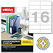 Этикетки самоклеящиеся ProMEGA, 100л, 16шт, 105*37мм, белые, фото 2