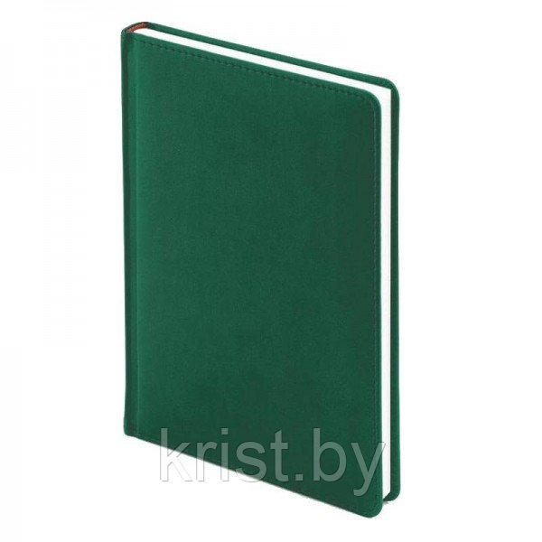 Ежедневник недатированный Attache Velvet, А5+, 136л, тёмно-зелёный