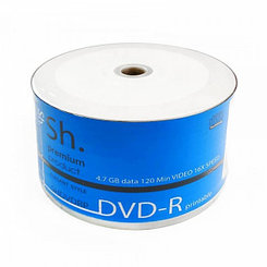 Диск DVD-R Sh. SHDVDRP Printable 4,7GB, в плёнке, 50шт