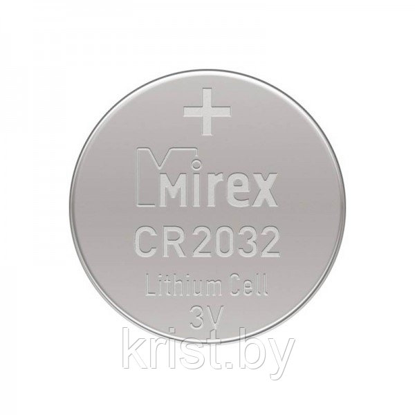 Батарейка Mirex CR2032, 3V, 4шт/уп, цена за 1шт