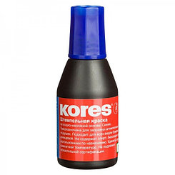 Штемпельная краска Kores, 28мл, синяя