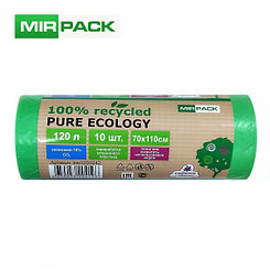 Мешки для мусора Mirpack Pure Ecology био, 30мкм, 120л, 10шт/рул