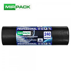 Мешки для мусора Mirpack "Professional", 35мкм, 240л, 10шт/рул