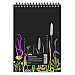 Блокнот Attache Nature Black flowers, А5, 60л, клетка, фото 2