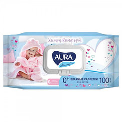 Салфетки влажные Aura "Ultra comfort", для детей, 100шт