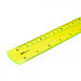 Линейка пластиковая Deli Pioneer, гибкая, 30см, жёлтая, фото 2