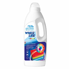 Гель для стирки цветных тканей 1 л, WHITE LINE Color,  ЦЕНА БЕЗ НДС