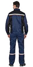 Костюм СИРИУС-ПРАКТИК-1 куртка, п/к т.синий с черным, фото 2