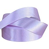 Лента атласная, 25 мм*23 м, бело-лиловый