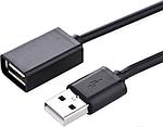 Удлинитель USB 2.0 AM-FM 2м Ugreen черный US103-10316