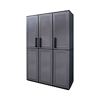 Шкаф пластиковый высокий ArtPlast Armadi Easy 102X37X163cm, 3 двери, серый