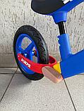 Беговел Slider FM023B (синий) надувные колёса 12 дюймов, фото 3