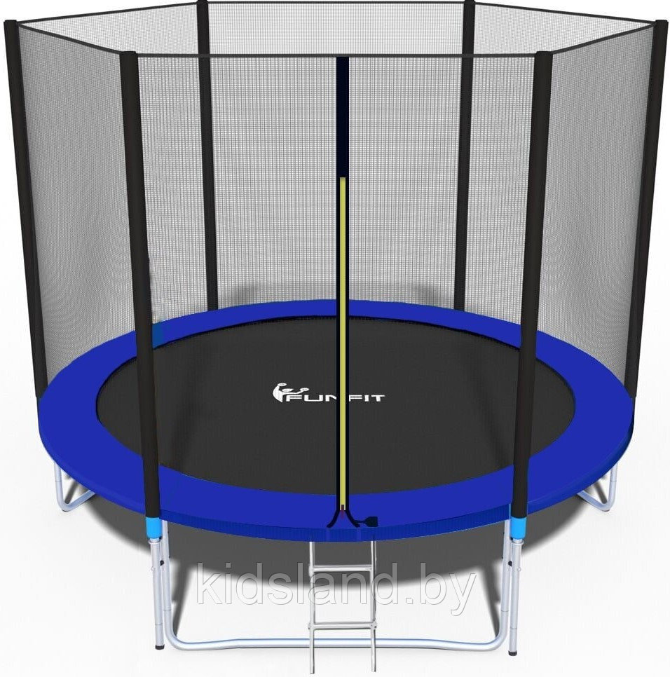 Батут Funfit PRO 6ft (183 см) с защитной сеткой и лестницей