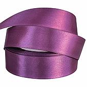Лента атласная, 25 мм*23 м, ежевичный