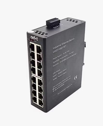 Неуправляемый коммутатор, 16 Ethernet портов, 10m/100mbps, алюминиевый корпус