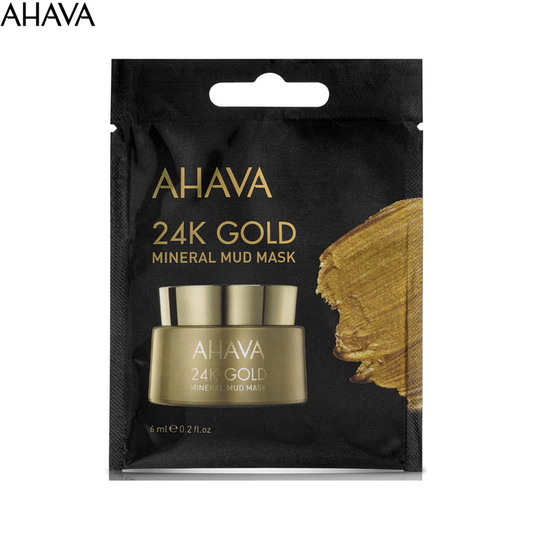 Маска грязевая с 24K золотом Ahava 24k Gold Mineral Mud Mask 6мл
