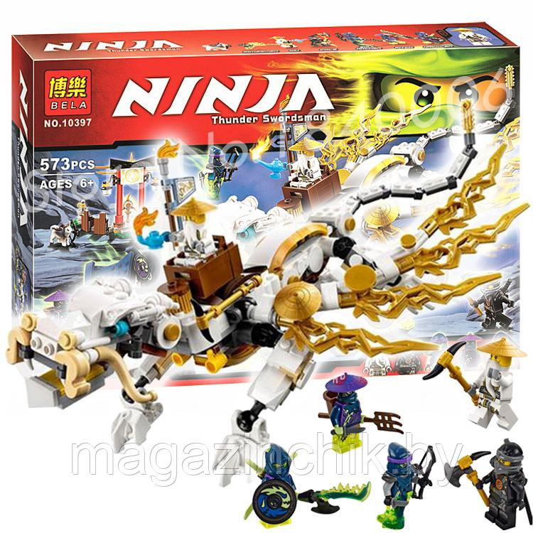 Конструктор Ниндзяго NINJAGO Дракон мастера Сэнсэя Ву 10397, 573 дет, аналог Лего Ниндзя го (LEGO) 70734 - фото 4 - id-p34854295