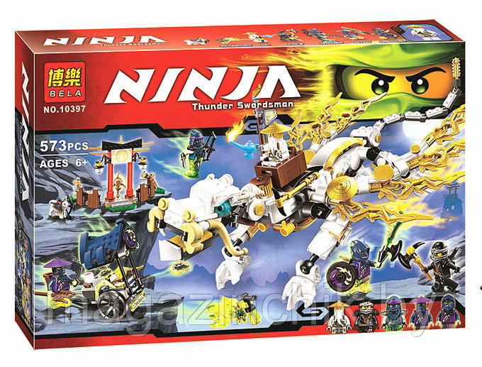 Конструктор Ниндзяго NINJAGO Дракон мастера Сэнсэя  Ву 10397, 573 дет, аналог Лего Ниндзя го (LEGO) 70734