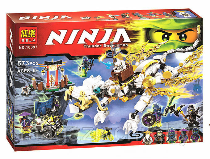 Конструктор Ниндзяго NINJAGO Дракон мастера Сэнсэя Ву 10397, 573 дет, аналог Лего Ниндзя го (LEGO) 70734 - фото 1 - id-p34854295