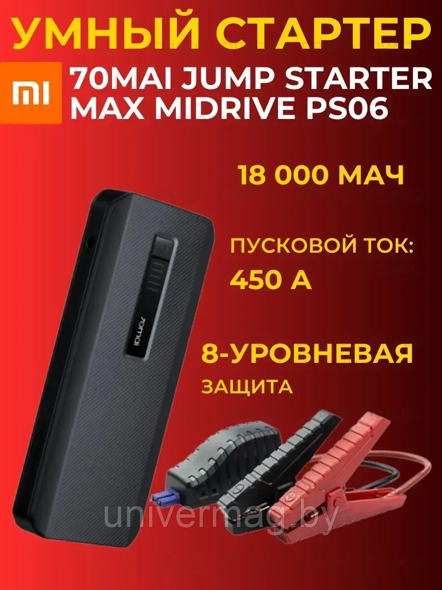 Портативное пусковое устройство 70mai Jump Starter Max Midrive PS06 B1972