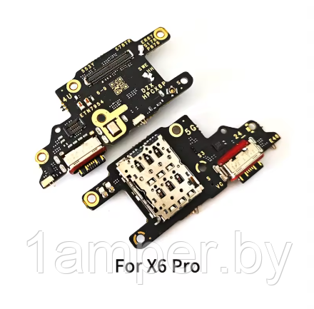 Плата нижняя Original с разъемом зарядного, микрофоном Xiaomi Poco X6 Pro