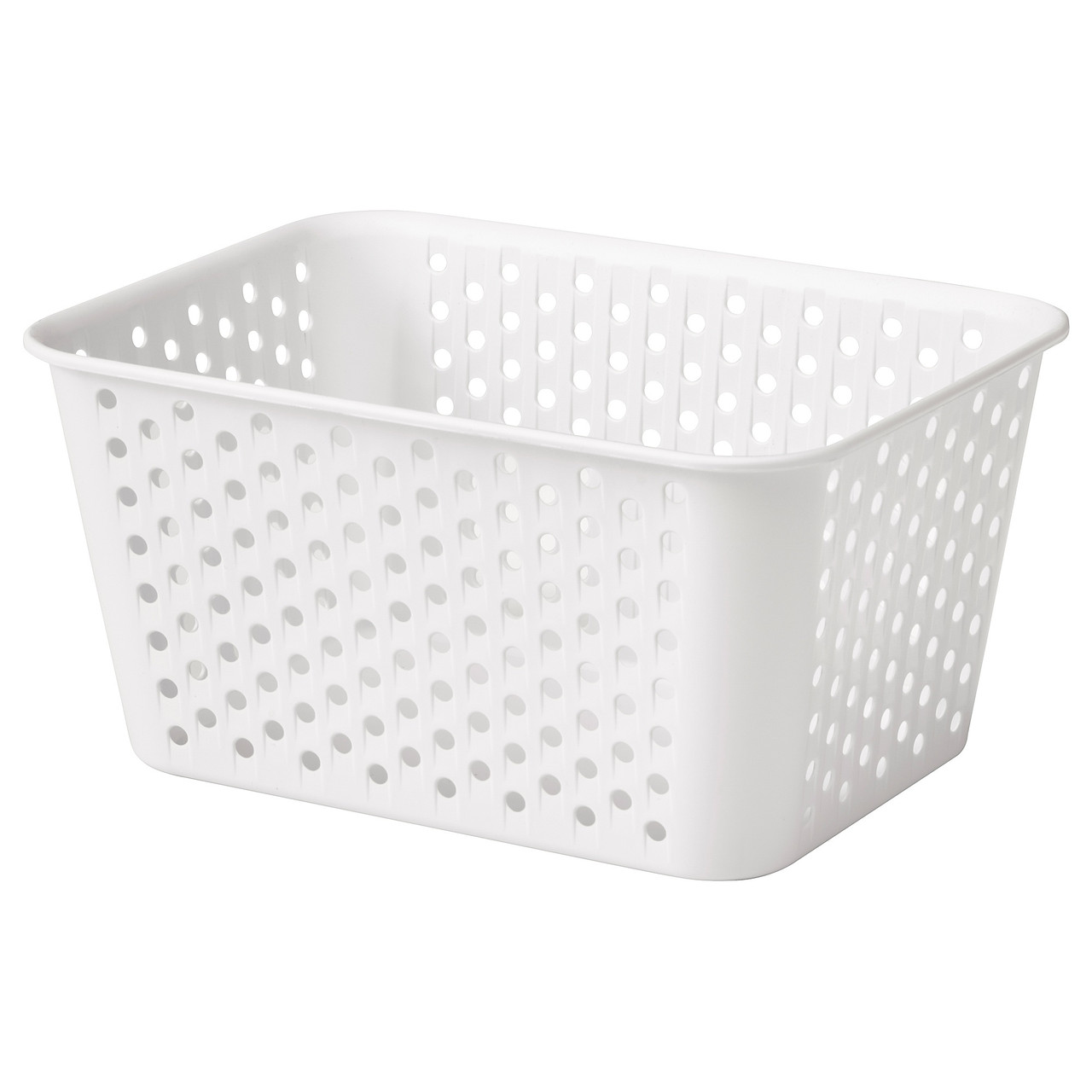 IKEA/ ПЛОГСВАНГ корзина, белый, 15x20x10 см