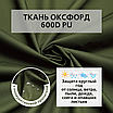Уличная штора для беседки Петли на липучках 140X220 Хаки, фото 6