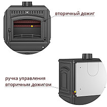 Чугунная Печь-камин Везувий LV-12 "Антрацит", фото 3