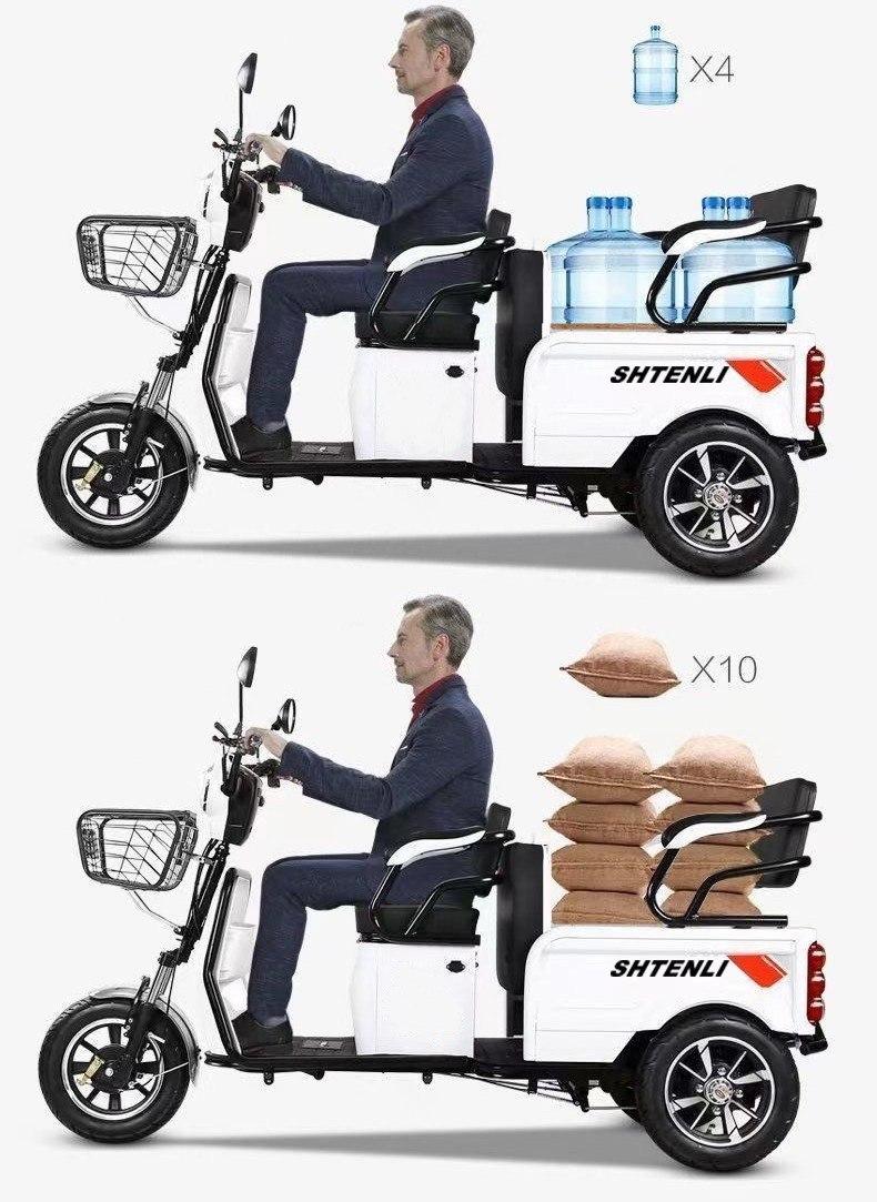 Электрический трицикл Бизнес Класса SHTENLI Model 37 SLA 20Ач60В
