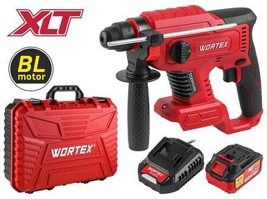 Аккум. перфоратор WORTEX CRH 1820-2 в чем. ALL1 XLT SET БЕСЩЕТ., 18 В, 2.2 Дж, 20 мм, 1х4 А*ч (вес 1,7 кг, 4