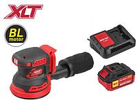Аккум. эксцентриковая шлифмашина WORTEX COS 1218 E в кор. ALL1 XLT c акб и з/у в кор. БЕСЩЁТ., 18В, (Регул.
