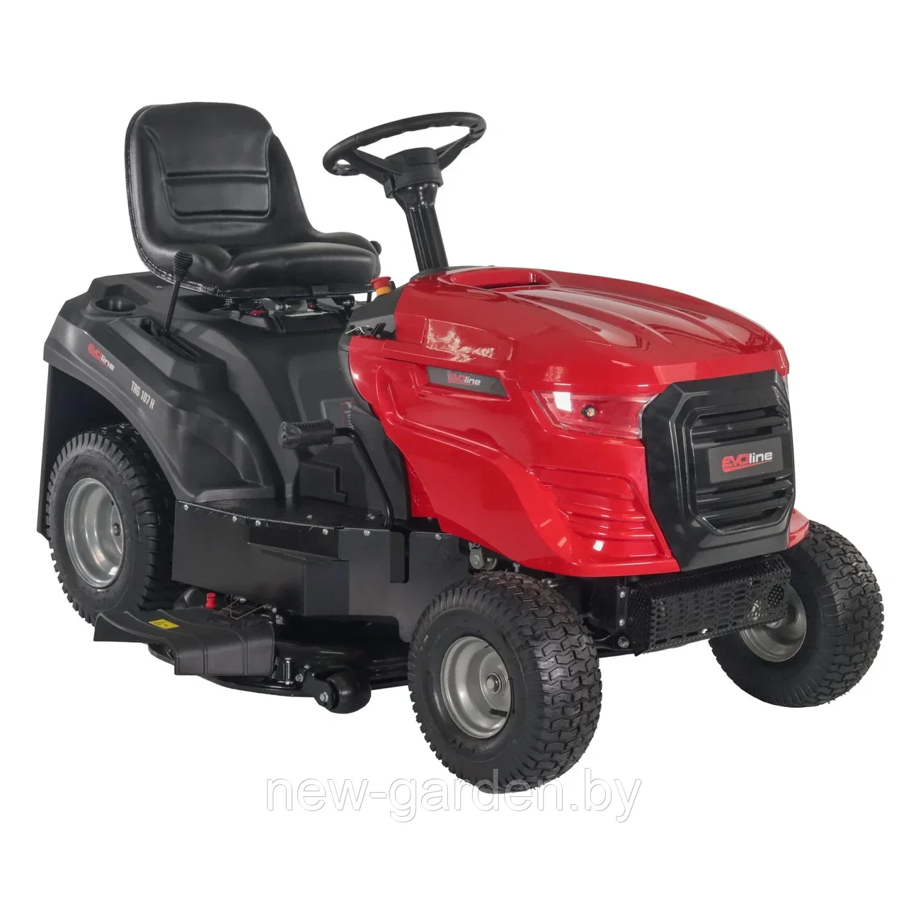 Трактор садовый EVOline TRG 107 H (107 см, 546см³, 13.6 л.с., двигатель Loncin, электростартер)