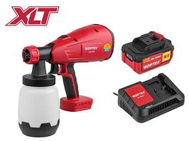 Аккум. краскораспылитель WORTEX CPS 1810 в кор. ALL1 XLT SET 18В, 1 акк., 4 Ач, 700 мл/мин, 1 л б
