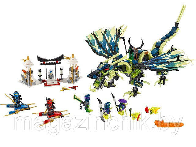 Конструктор Ниндзяго NINJAGO Атака Дракона Морро 10400, 659 дет, аналог Лего Ниндзя го (LEGO) 70736 - фото 2 - id-p34854553