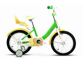 Детский велосипед Stels Little Princess KC 18" для девочки 5-8 лет Z010 Зеленый