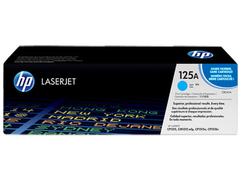 Картридж 125A/ CB541A (для HP Color LaserJet CM1312/ CP1210/ CP1215/ CP1510/ CP1515/ CP1518) голубой - фото 1 - id-p33871545