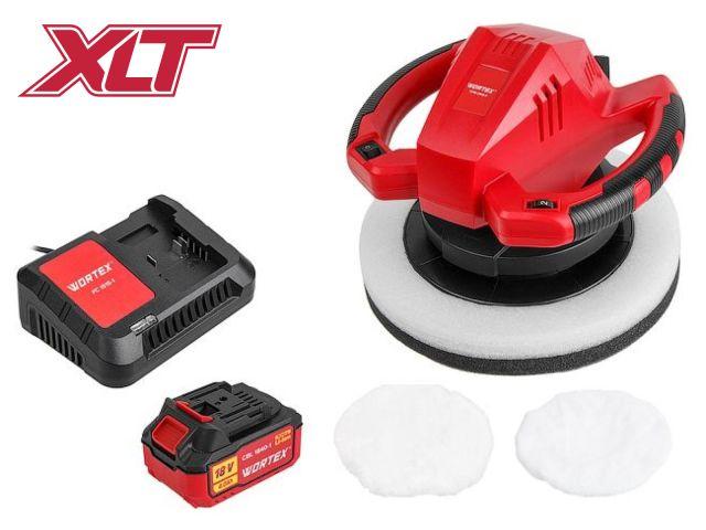 Аккумуляторный полировальная машина WORTEX (Вортекс) CPM 2518 E в коробке ALL1 XLT с акб и з/у SET